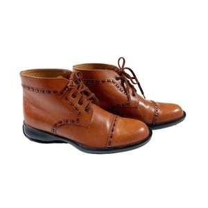 Authentic Tods Oxfords Shoes 5 Tan Brown Comfort Lace Up Classic Leather Loafers